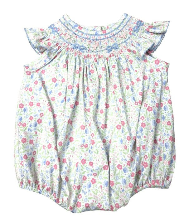Three Sisters Hand Smocked In Full Bloom Bubble