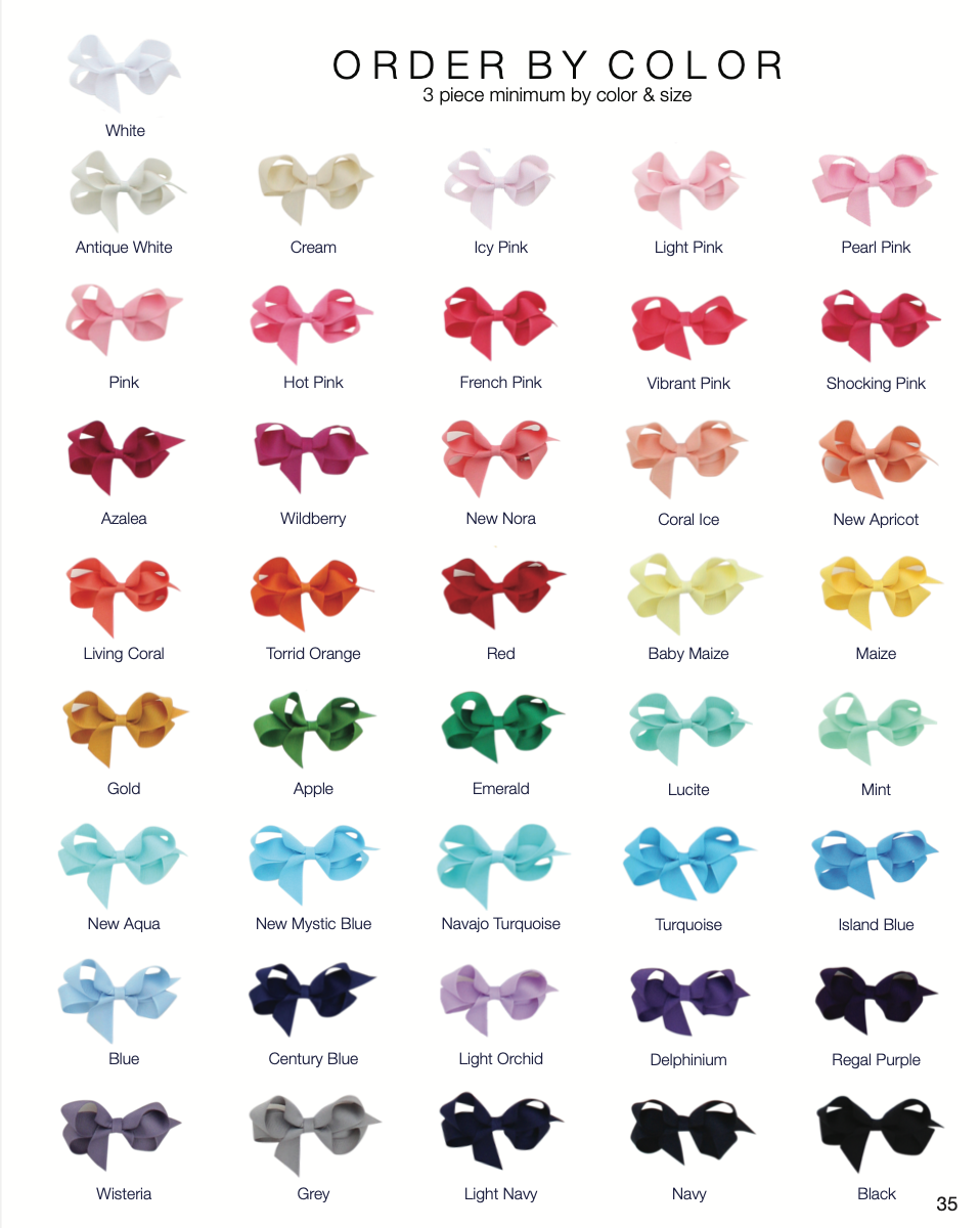 4 In. Island Blue Bow