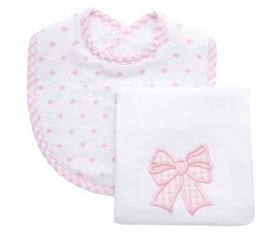 Bow Basic Bib & Burp Box Set