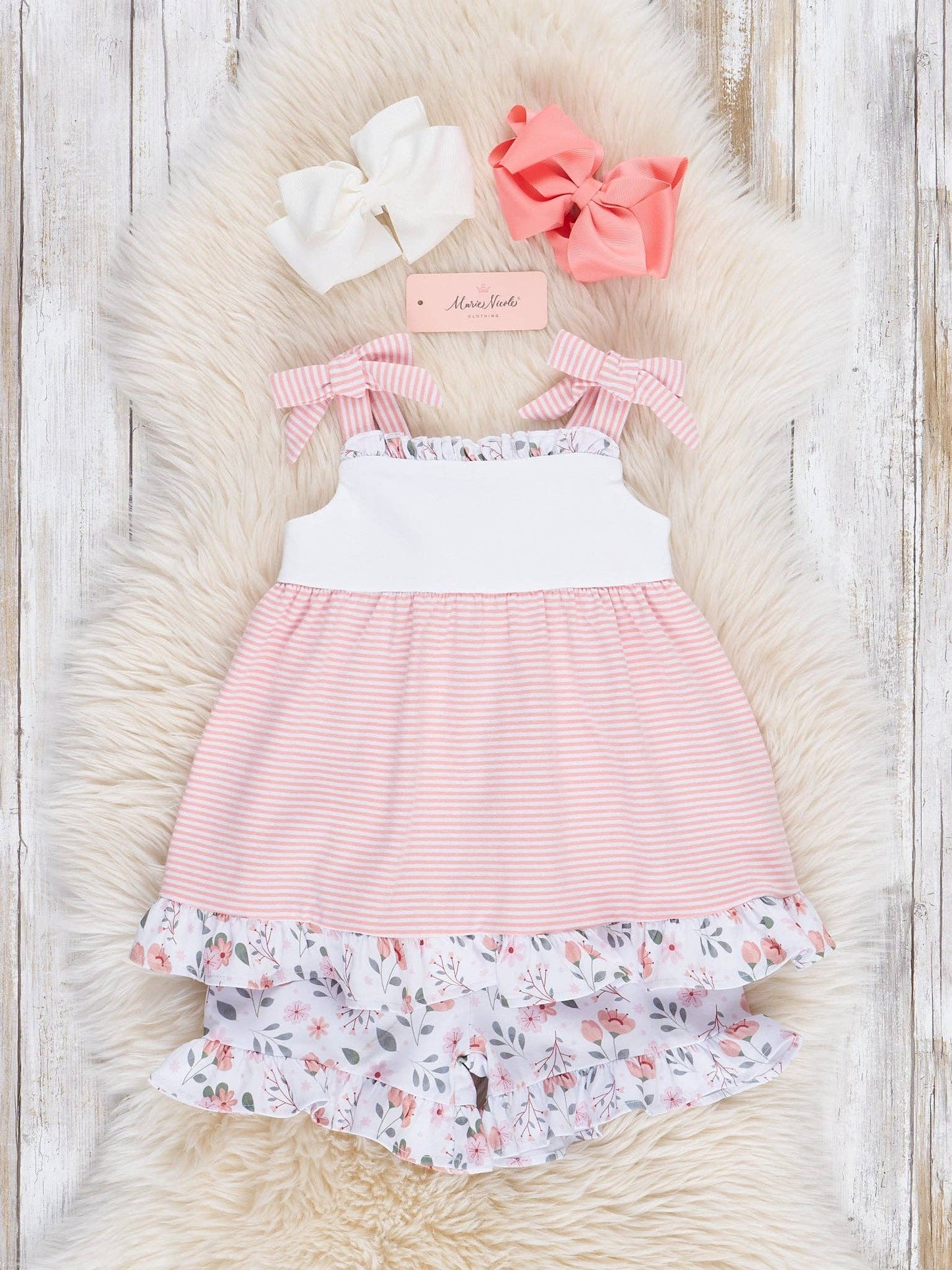 Blushing Bouquets Ruffle Outfit