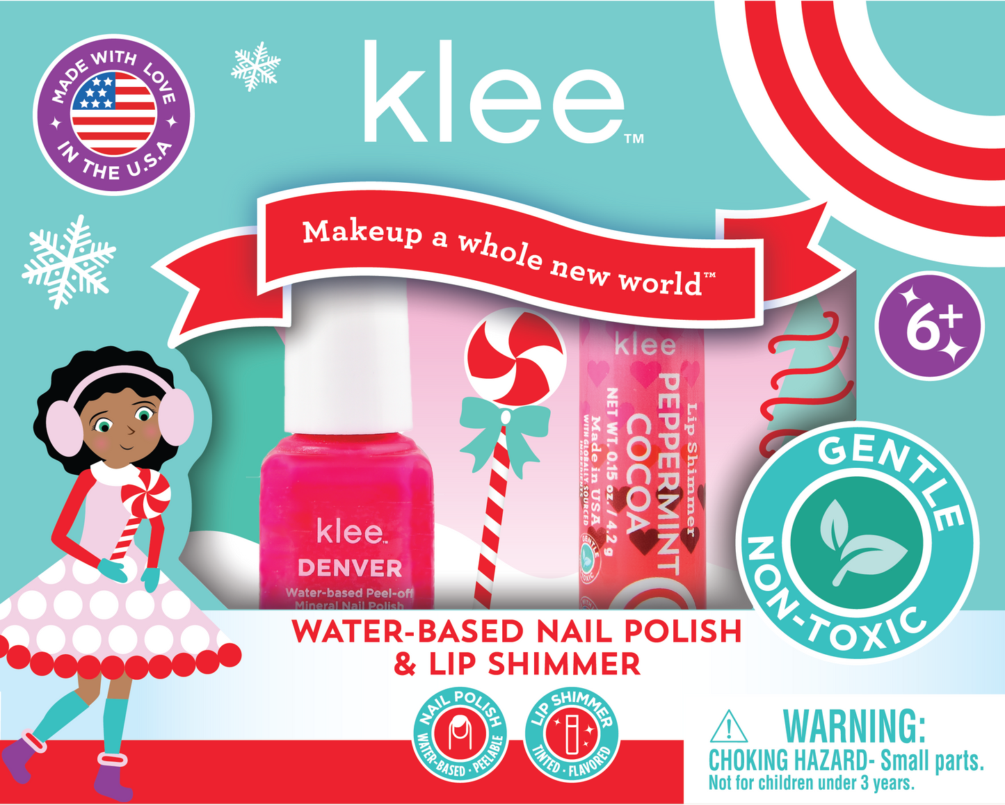Water-Based Nail Polish Lip Shimmer Set- Angels' Grace