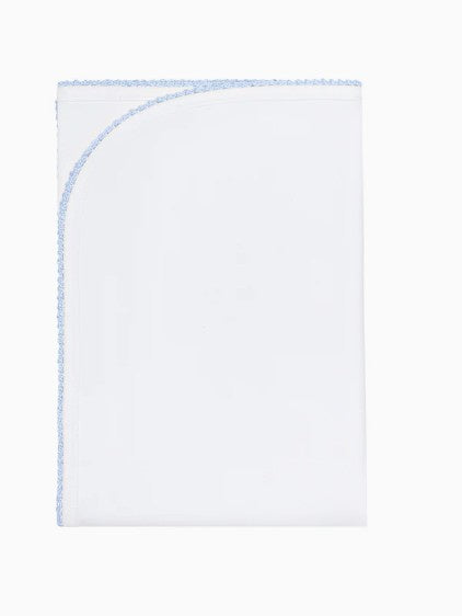 Blue Picot Trim Blanket