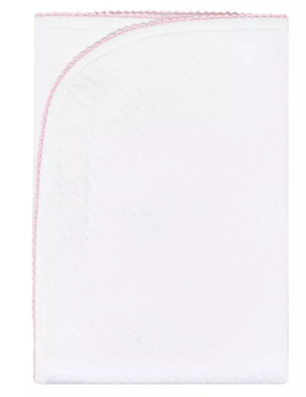 Pink Picot Trim Blanket