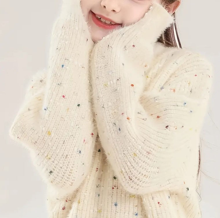 Cream Confetti Sweater