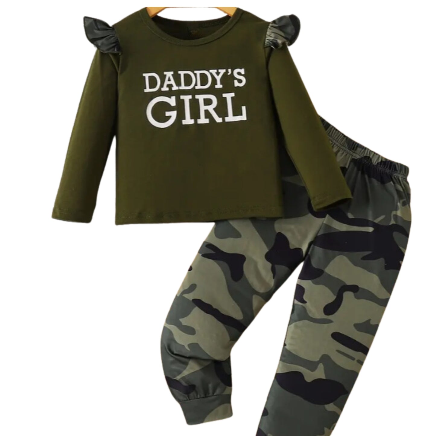 Daddy's Girl Camo LS Outfit
