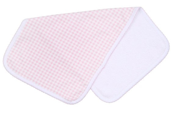 Gingham Bib & Burp Cloth Set
