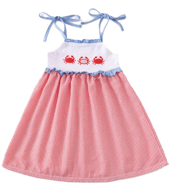 Seersucker Crab Dress