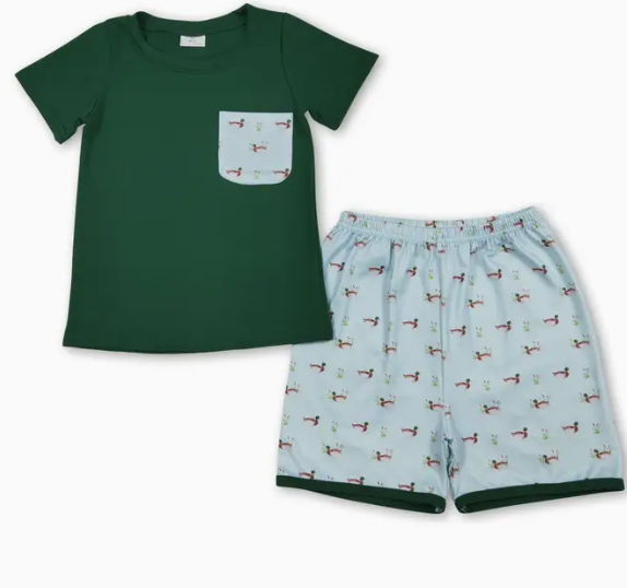Duck Pocket T Shirt Set
