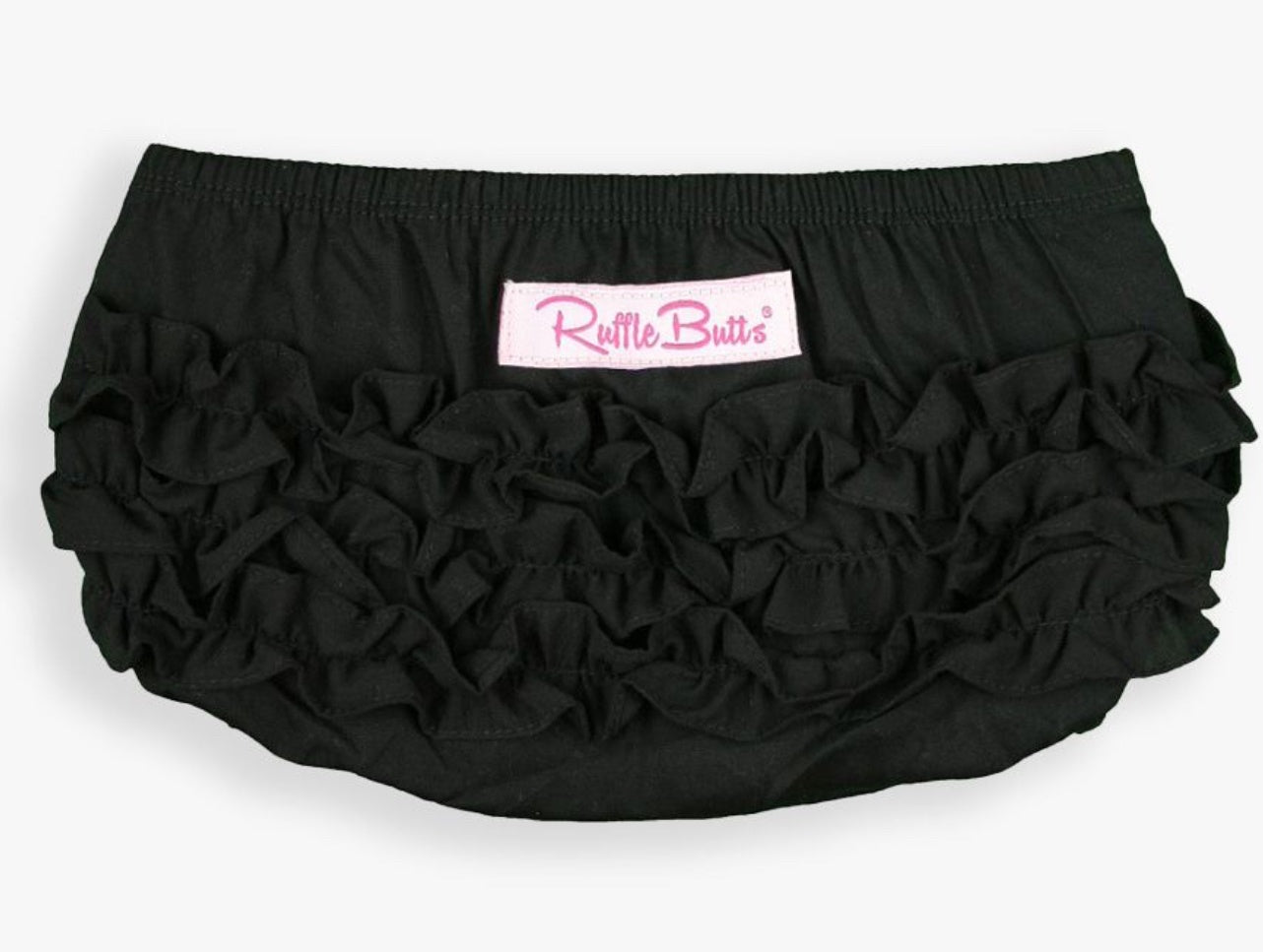 Black Knit Rufflebutt Bloomer