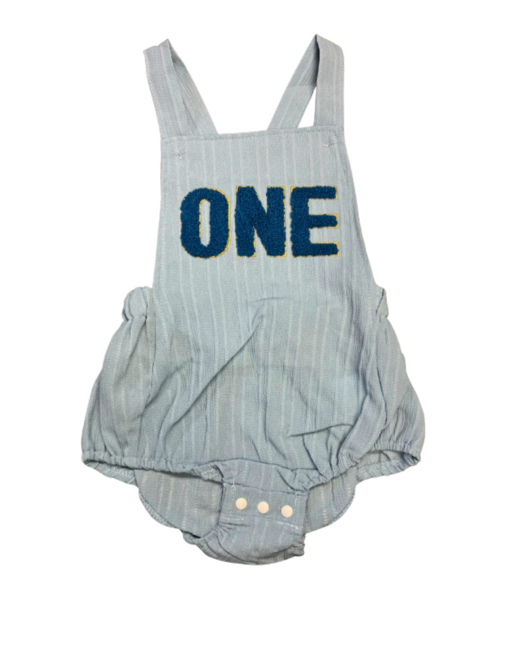 Boys Chenille Patch One Romper