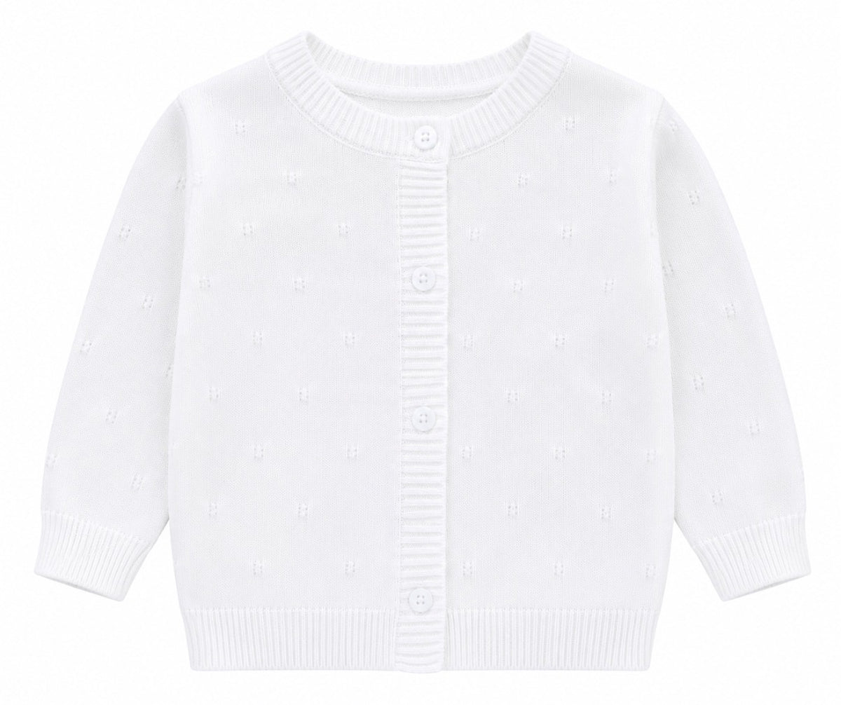 White Baby Cardigan