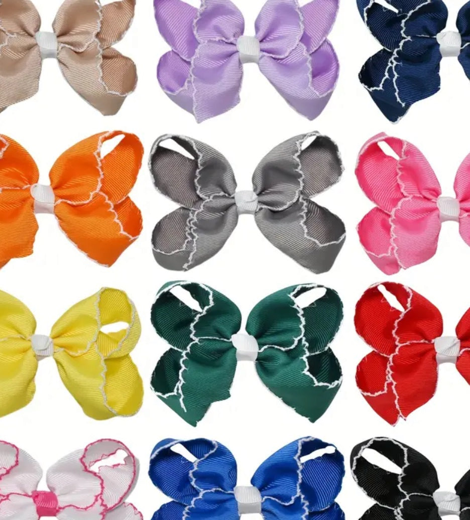 4 inch Picot Trim Bow