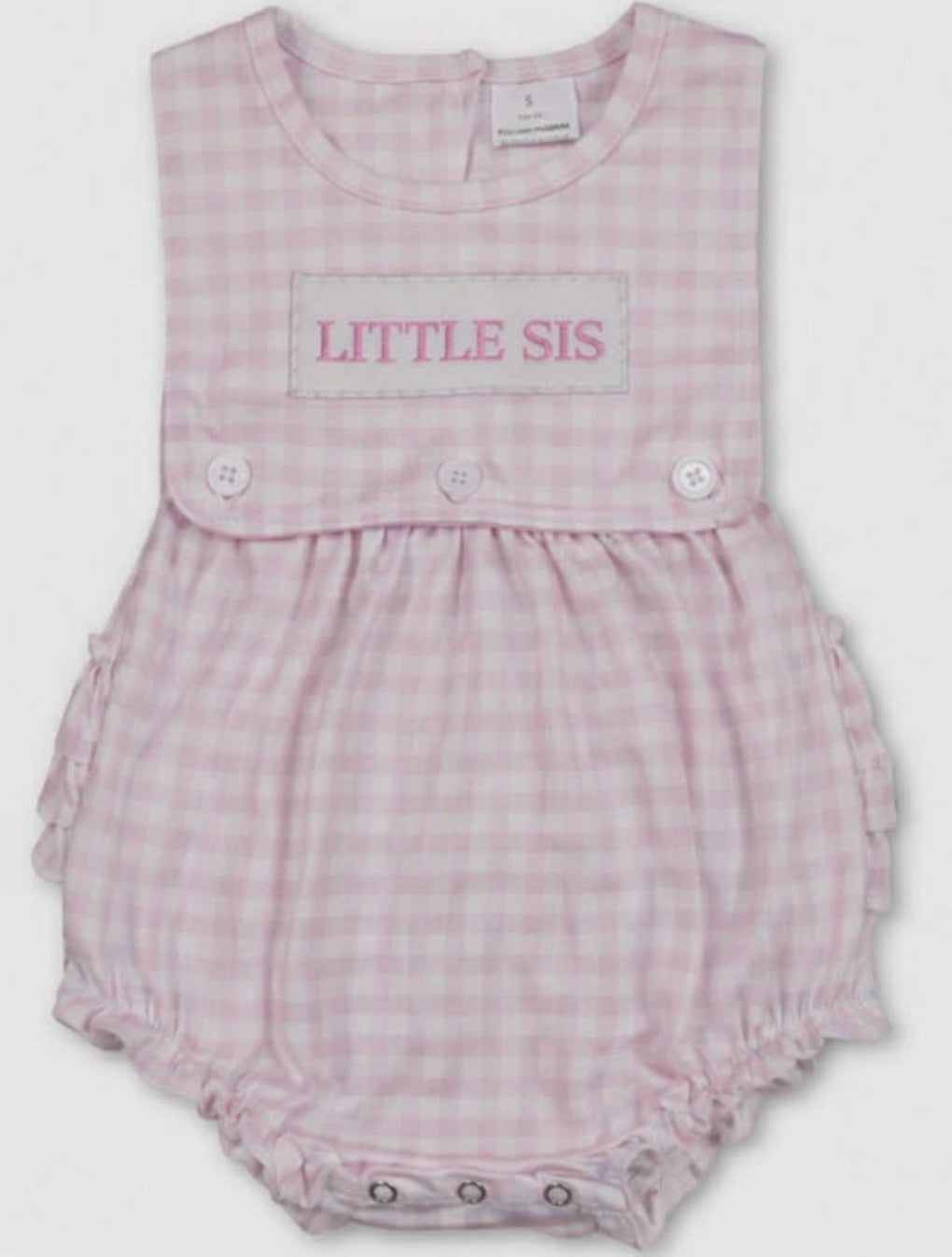Embroidered Little Sister Romper
