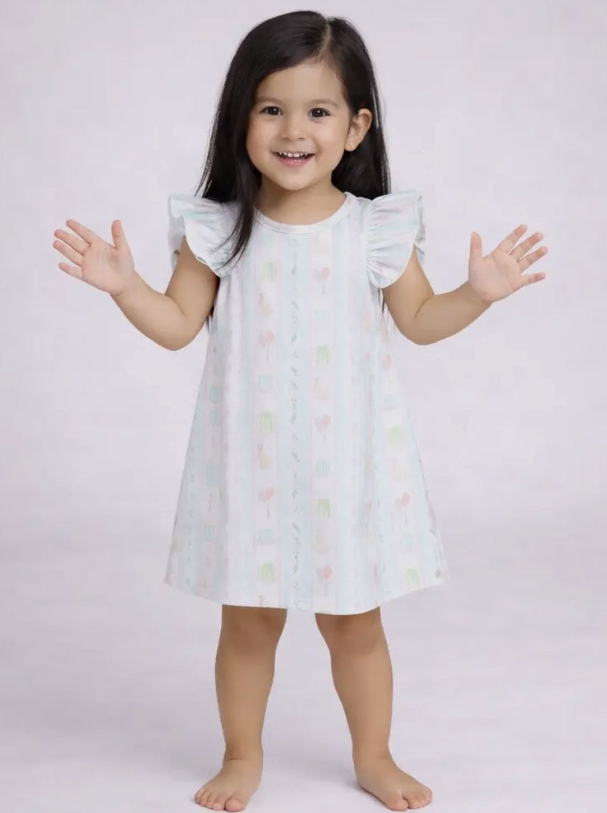 Girls Birthday Dress Blank