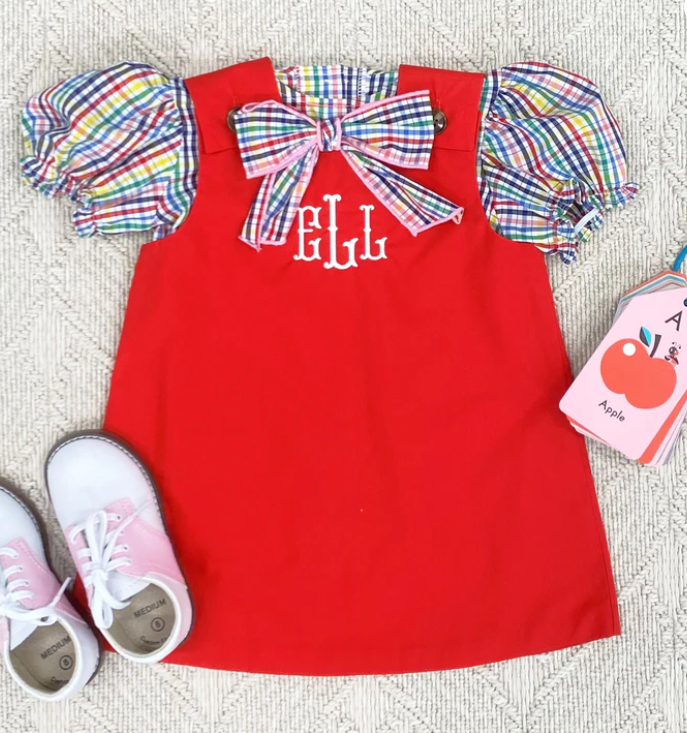 Jillian Jumper-Broadcloth/ Richmond Red