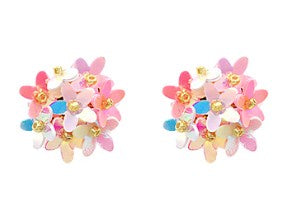 Sequin Flower Earrings