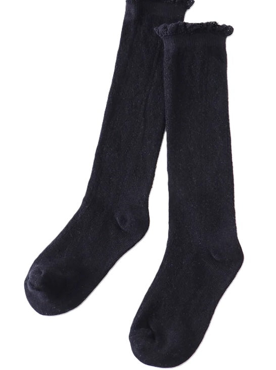 Navy Knee High Socks