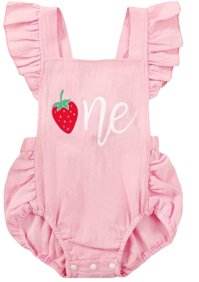 Strawberry One Romper