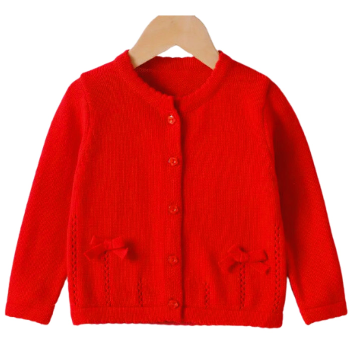 Red Bow Cardigan