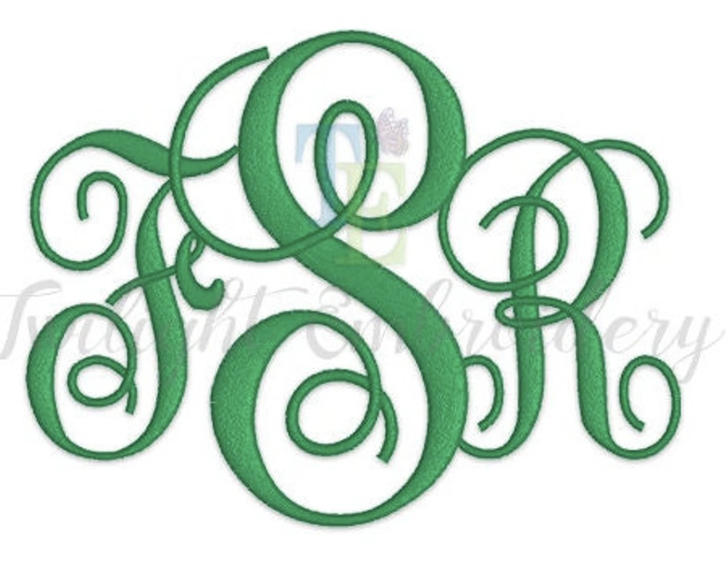 Twilight Font Embroidery