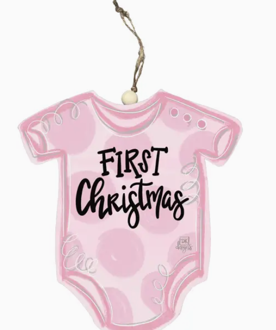 Baby Girl's First Christmas Ornament