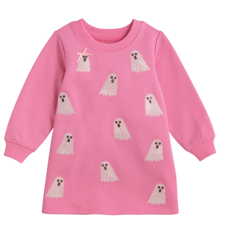 Pink Sequin Ghost Dress
