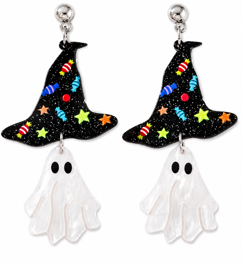Dangle Ghost Earrings