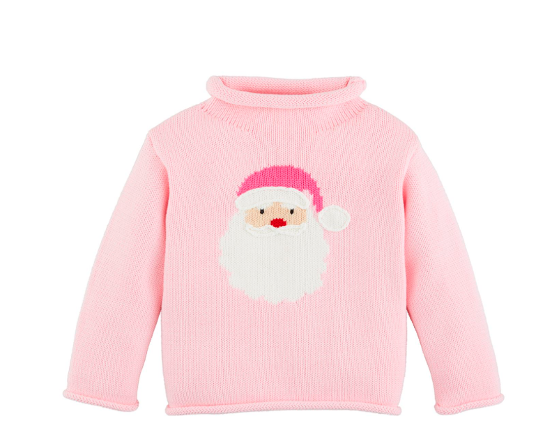 Pink Santa Rollneck Sweater
