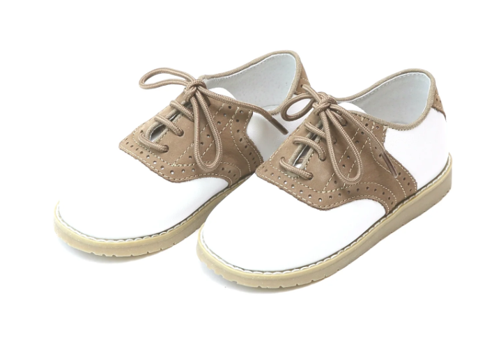 Luke Two Toned Leather Saddle Shoe