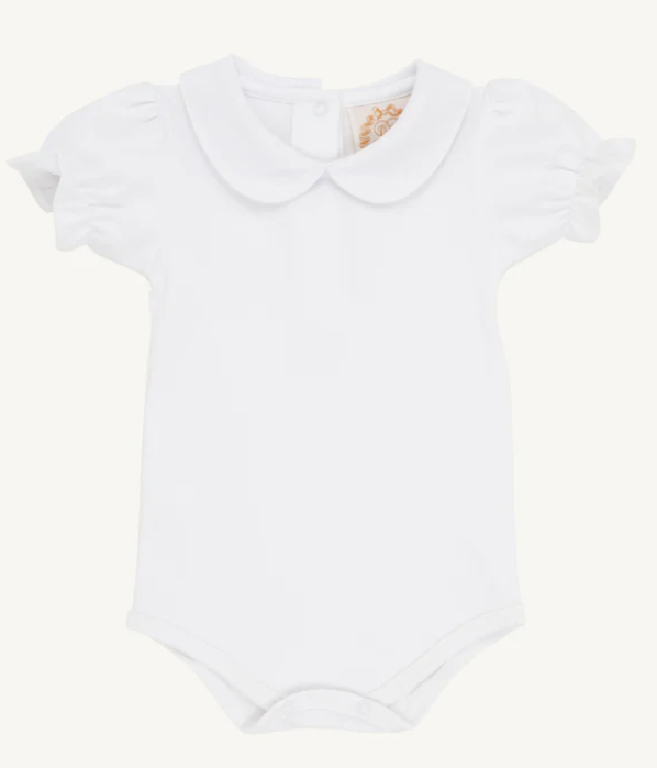 Maudes PP Pima Onesie- Worth Ave White