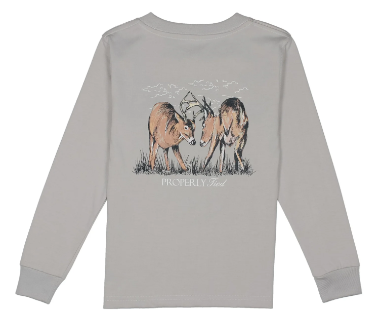 Properly Tied LS Boys Trophy Season- Ice Grey