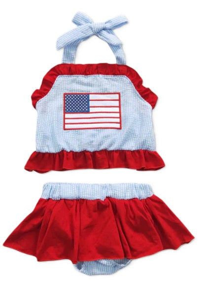 Seersucker Flag Bikini