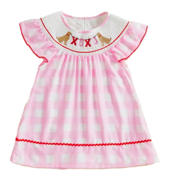 Smocked XOXO Dog Dress