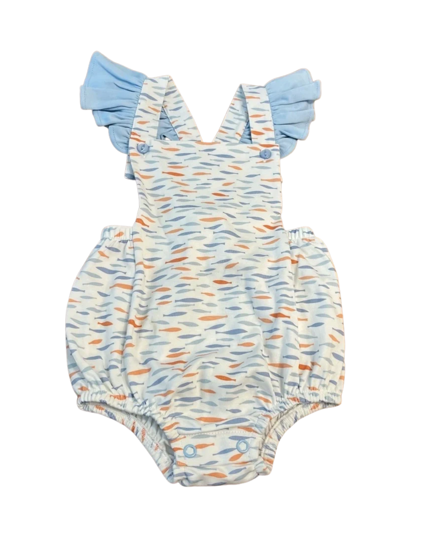 Squiggles Fish Girls Romper