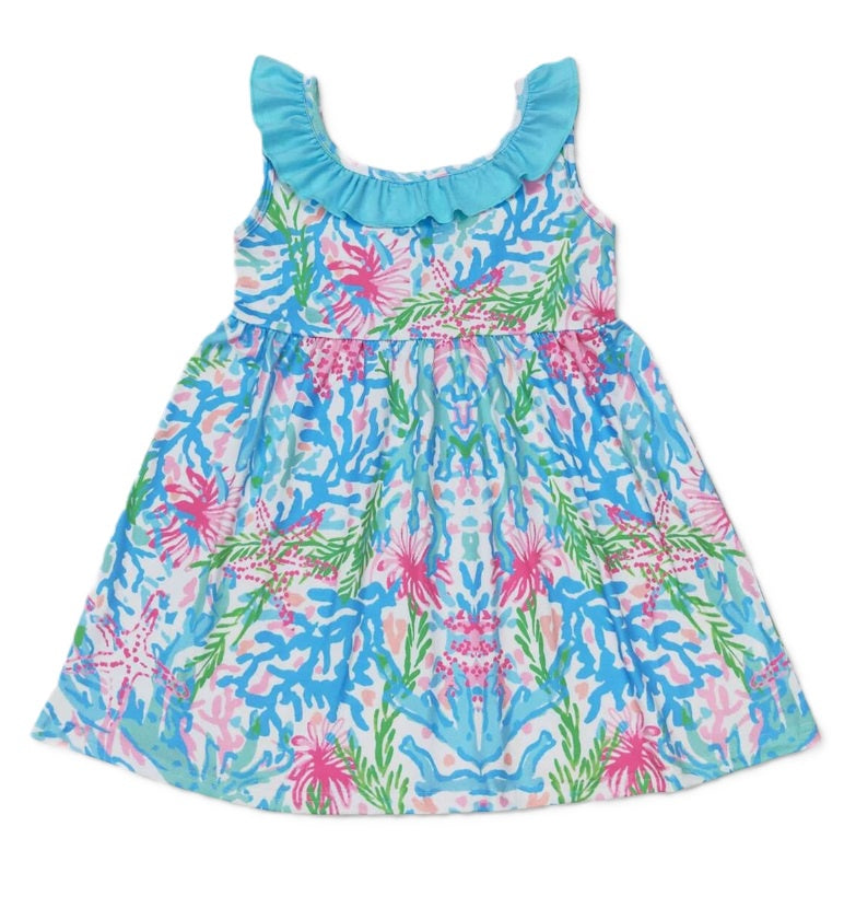 Blue Watercolor LP Dress