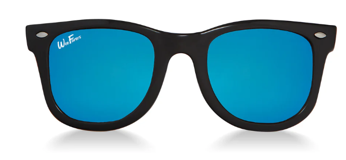WeeFarer Black Polarized Ocean Blue Lens
