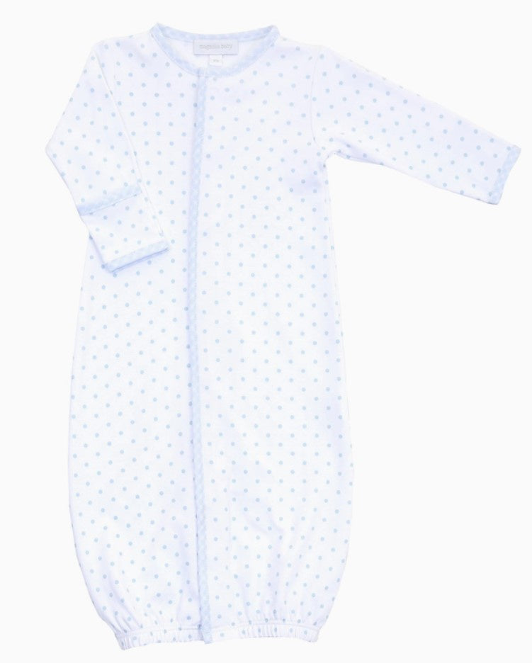 Blue Gingham Dot Converter Gown