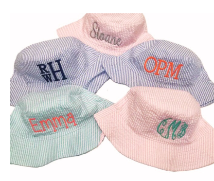 Seersucker Bucket Hats