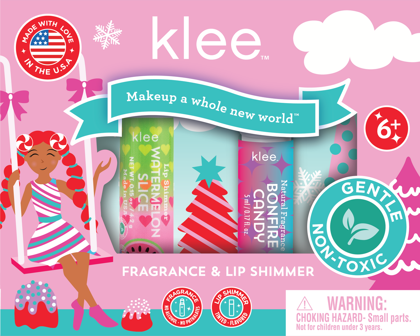 Bonfire Candy - Natural Fragrance Lip Shimmer Set: Bonfire Candy