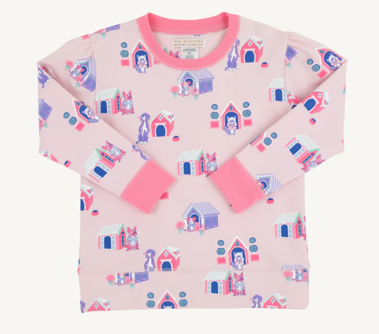 Cassidy Comfy Crewneck Puff Sleeve- In the Dog House