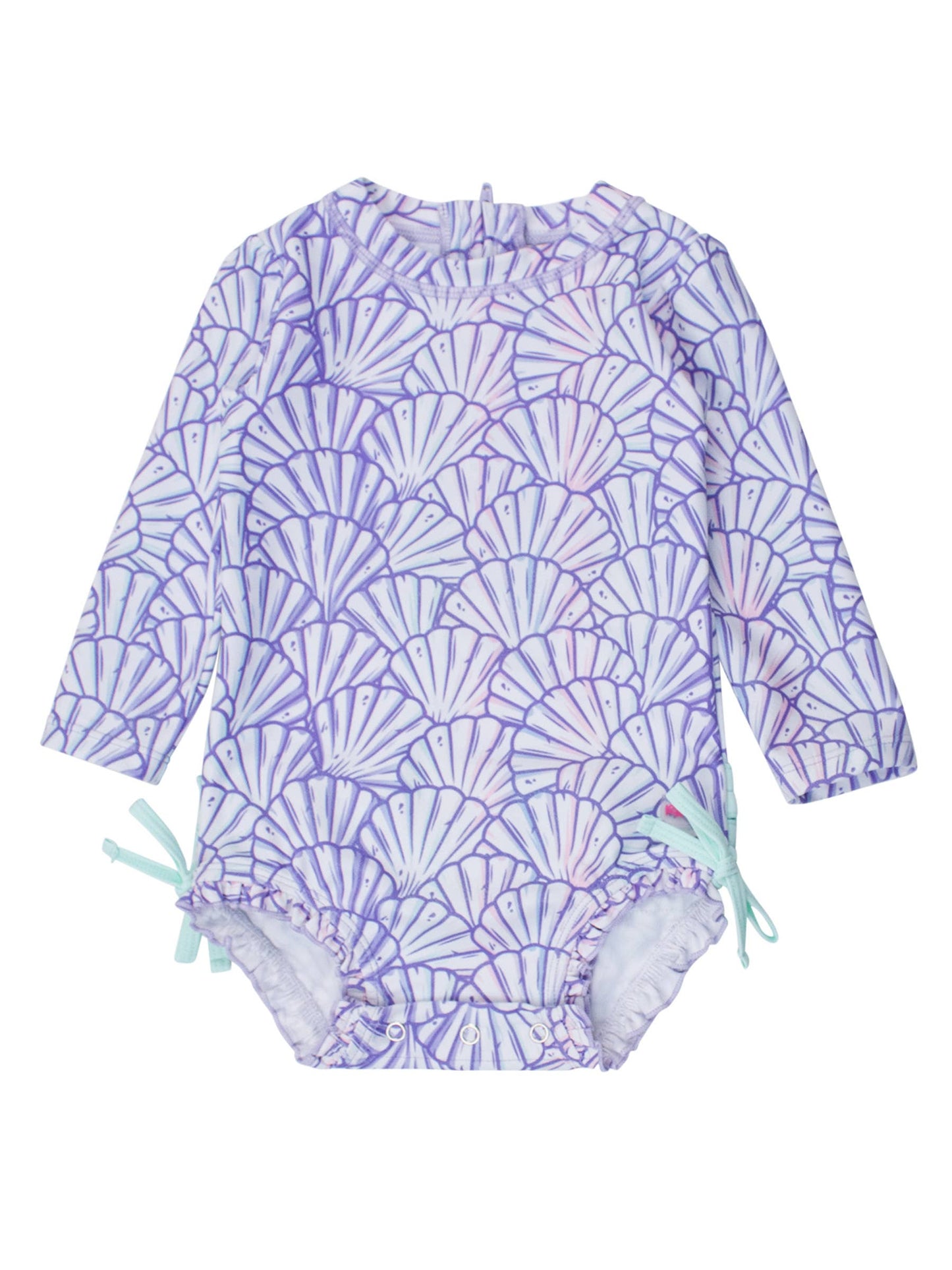 Baby Mermaid LS Rash Guard Swimsuit