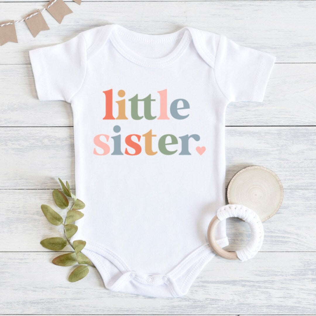 Little Sister Short Sleeve Onesie