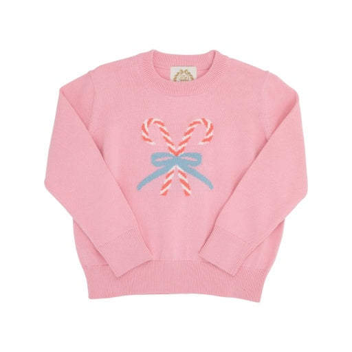 Isabelle`s Intarsia Sweater- Hamptons Hot Pink/Candy Canes