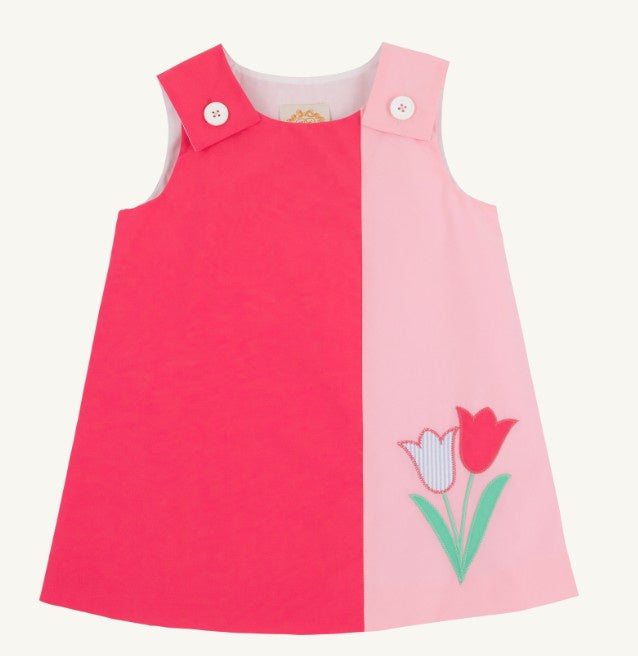 Caroline Colorblock Jumper- Palm Springs Punch