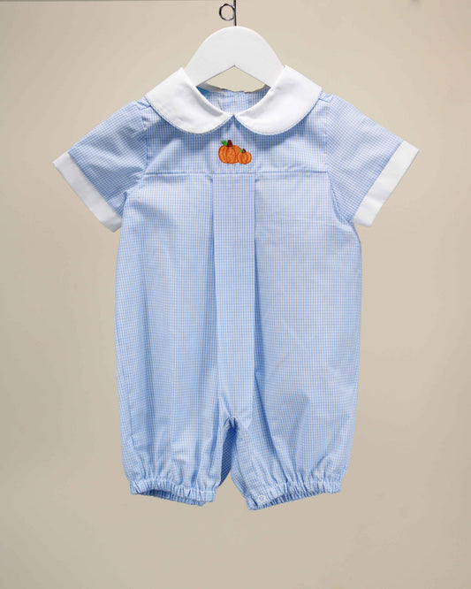 Pumpkins On Blue James Romper