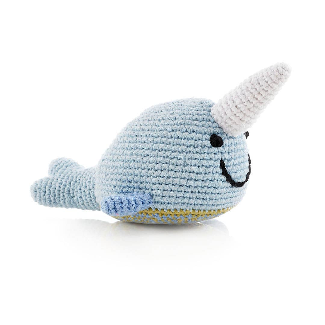Crochet Narwhal Rattle