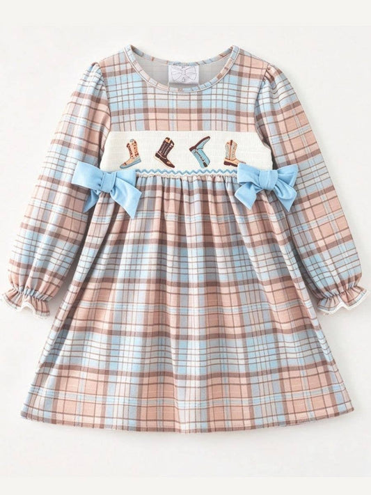 Smocked Cowboy Boots Dress