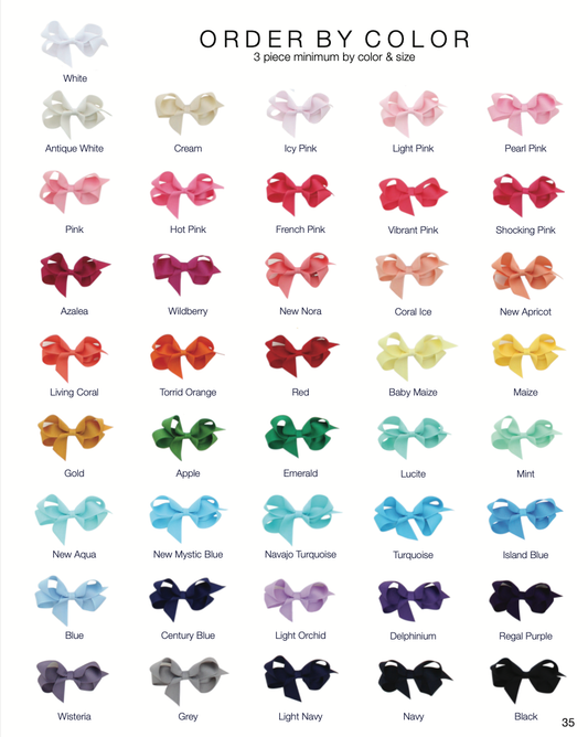 4 In. Island Blue Bow