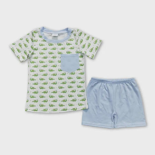 Gator set with light blue pocket