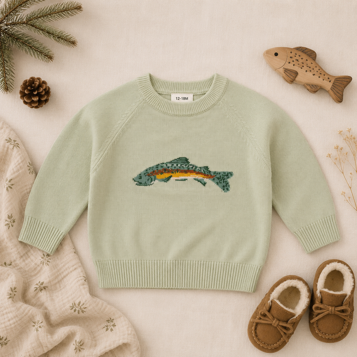 Fish Knit Sweater